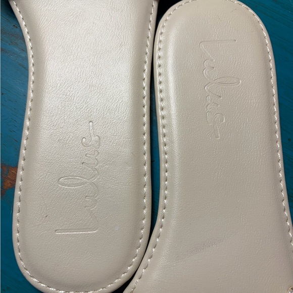 Lulus Avalon Ivory Pearl Braided Flat Slide Sandals - Picture 5 of 7